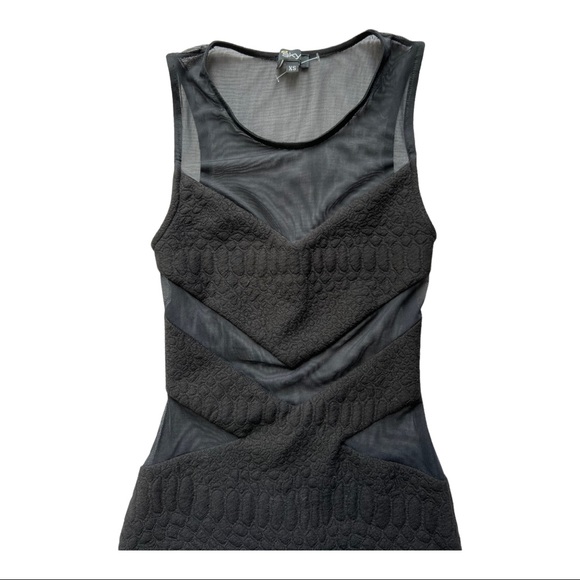 Sky Mesh Panel Cut-Out Dress - Picture 2 of 5